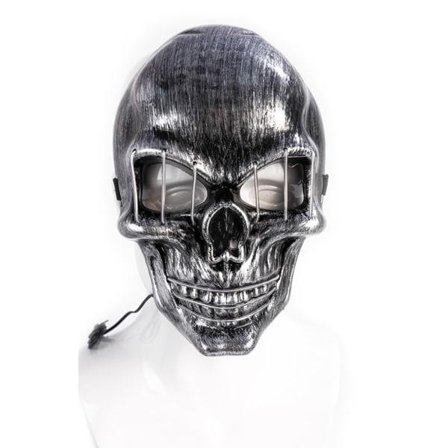 LED Glødende Masker Kranieform Lysmaske Dansefester Bar Dansemaske PP Masker
