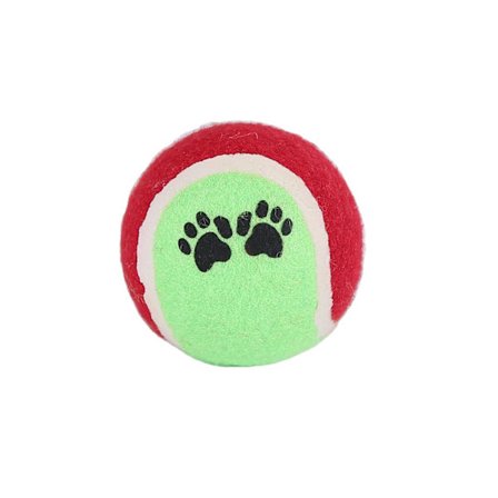 Tennisball for hund, 2 tennisballer, tilfeldig farge, diameter 6,5
