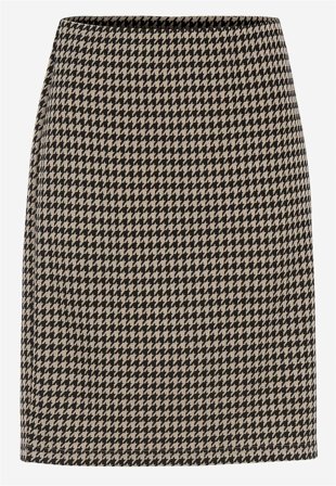 Cellbes of Sweden - Jacquardmönstrad kjol - svart / beige / mönstrad - för damer - 38/40