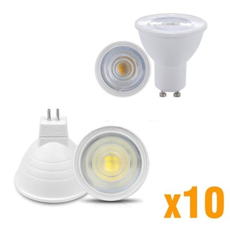 20 stk. 6W Spotlight Spor Led Lys 600lm GU10 MR16 6 LED Perler