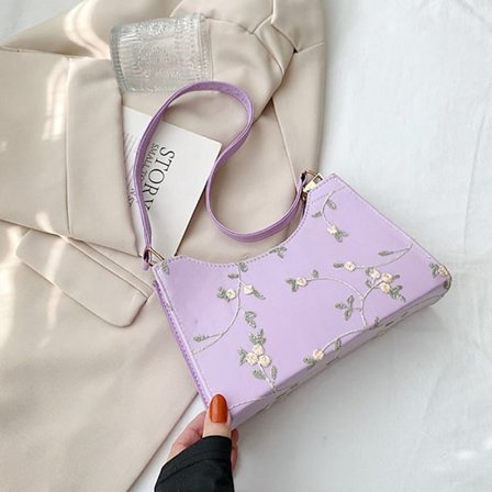 Lace Jelly Axelväska Crossbody Bag LILA