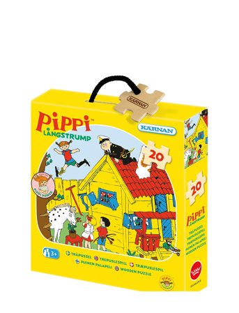 Kärnan Askpussel 20 Bit Pippi Långstrump Multi/patterned