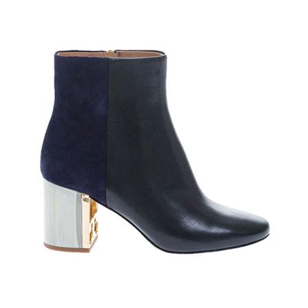 Tory Burch, Gigi Boot Boots in leather and suede with round toe Czarny, Kobieta, Rozmiar: 40 EU