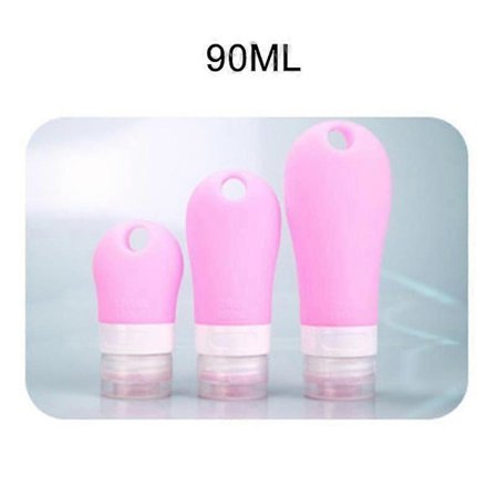 Silikon Reseflaskor Läcksäkra Klämbara Påfyllningsbara Behållare för Schampo Lotion Tvål Vätskor