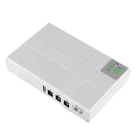 5V 9V 12V Mini UPS uafbrudt strømforsyning USB 10400MAh batteri backup til WiFi router CCTV(EU