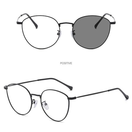 Anti-Blue Light Lasit Ylisuuret silmälasit MUSTA MUSTA