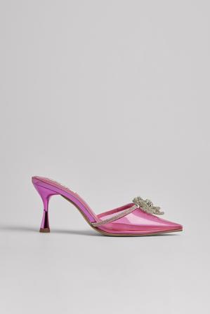 NA-KD Shoes Escarpins transparents pailletés - Chaussures à talons hauts - Rose - EU 39