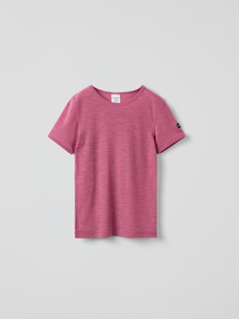 Polarn O. Pyret - T-shirt merino wool - 134|140 - Childrenswear - pink