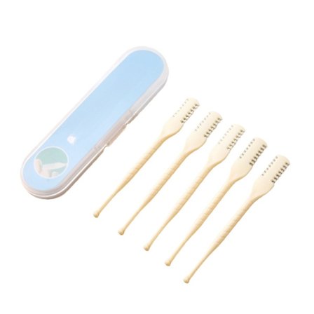 5 stk. dobbeltsidet manuel næsehårstrimmer - Sikker og effektiv næsehårsfjerning