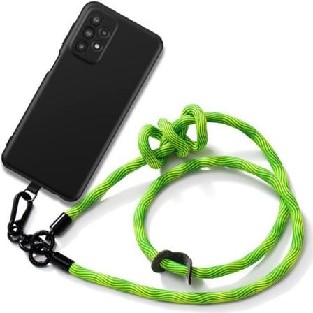 Sladdfodral till Samsung Galaxy A23 5G Svart Stötsäker Anti-Scratch med avtagbar snörning Grön Grön