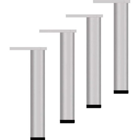 Justerbare møbelben fra Pieces, 30 cm, moderne sofaben, sølvfargede sengeben, erstatningsføtter for bord, skap, Odipie
