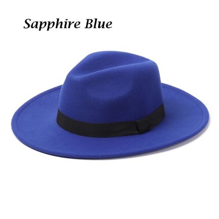 Herre- og damefilthatte, cowboyhatte, sceneoptrædener, dansefester, jazz, Panama, vinter og efterår safirblå