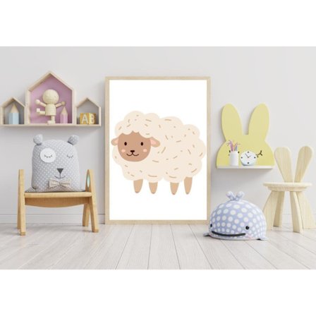 Lamm Barnrum Affisch 40×50 CM