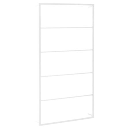 Vidaxl Handdukshängare Vit 60x10x116 Cm Stål Vit