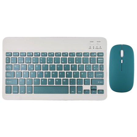 Trådlöst tangentbord och mus för iPad Air 5, 4 Pro, 11, Bluetooth, spanska, engelska, Android, iOS, Windows, telefon, surfplatta