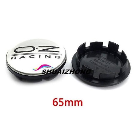 4 stk. 56mm 60mm 65mm 68mm Bilhjul Navkapsler For Felgdeksel Auto OZ Racing Logo Badge Emblem Eksteriør Styling Tilbehør