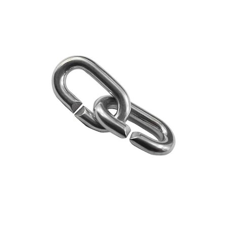 2 stk. rustfrit stål 304 C-formet forbindelsesring kædeforbindelsesspænde hurtig kæde hurtig installation
