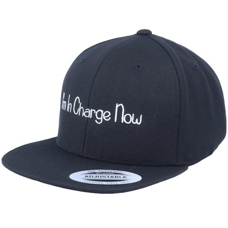 Kiddo Cap - Zwart snapback Cap - Kids I'm In Charge Now Black Snapback @ Hatstore