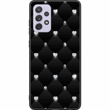 Samsung Galaxy A72 5g Svart Skal Diamant Hjärta