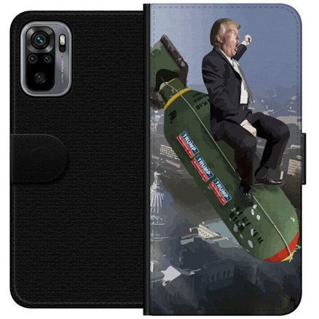 Kompatibelt Plånboksfodral till Xiaomi Redmi Note 10S Trump på bomb