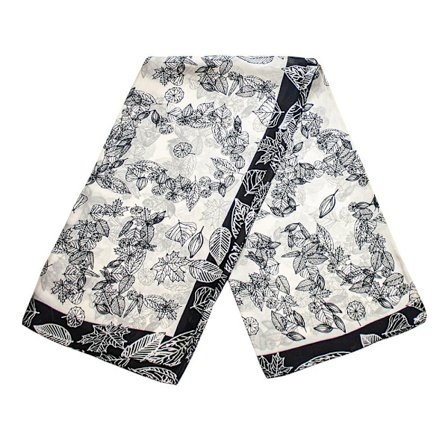 Elegant Scarf: Stilfullt Mönster, Mångsidig, Tunn Polyester