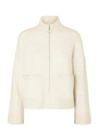 Selected | Slfsia Ras Ls Knit Zipper Cardigan Noos | XXL