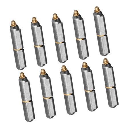 10 stk. kraftige svejsehængsler til port, grillryger, rustfrit stål