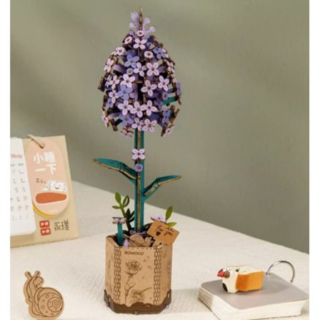 3D-pusselbukett i trä, blomsterhantverkssats i trä, eviga blommor, romantisk födelsedagspresent till mors dag