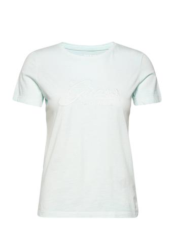 Ss Cn Tizzy Tee T-shirt Top Grøn GUESS Jeans