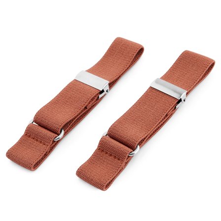 Braçadeiras de Camisa Estreitas Castanhas para homens - Braçadeiras de camisa