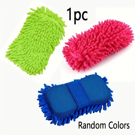 Tilfeldig farge rengjøringssvampblokk, bilpleie rengjørings- og vedlikeholdsverktøy, sterk flekkfjerning, korall med høy tetthet