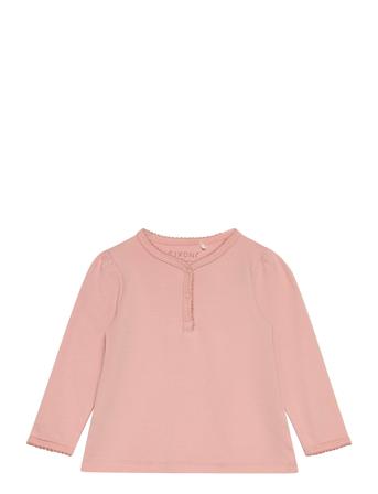 Blouse Ls - Solid Pink Fixoni