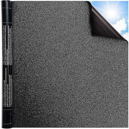 Total Blackout Fönsterfilm 100% Ljusblockerande Icke-Limmande Avtagbar Opak Statisk Klistermärke för Hemmet Mörkare