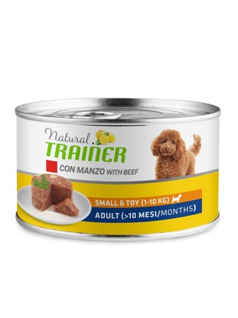 Natural Trainer Cibo Umido Manzo/Riso Per Cani Adulti Taglia