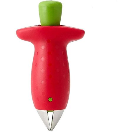 Jordbærhuller, Jordbærhuller Stilk Og Blad Fjerner Multifunktion Frugt Kerner Værktøj(2stk, Rød)