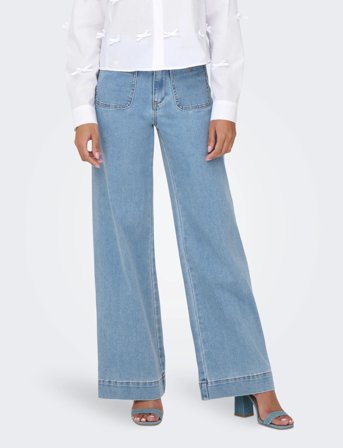 ONLY Onlmadeline Hw Wd Pocket Dnm Gua221 Noos - Blue - M x 30