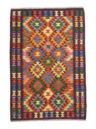 Oosters Kelim Afghan Old Style Vloerkleed 102X150 Wol, Afghanistan
