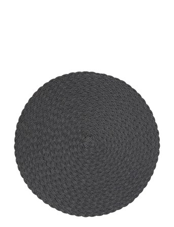 Noble House Place Mat Tellus - Black - Ø 38 cm