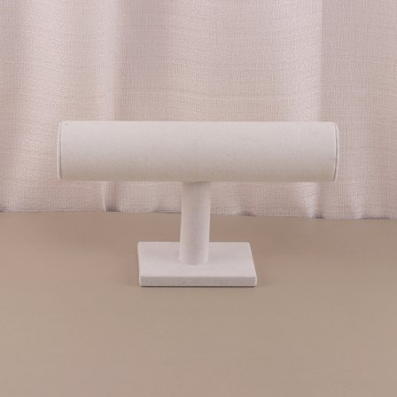 1 kpl Rannekorupidike Järjestäjä Korujen Esittely Scrunchie Hiuslenkit Kelloteline Kodin Järjestämiseen Säilytykseen tai Myymälän Esittelyyn (Beige 