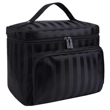 Stor Kosmetikkveske for Kvinner, Sminke, Reise, Toalettmappe, Bærbart Etui, Organizer, Håndveske