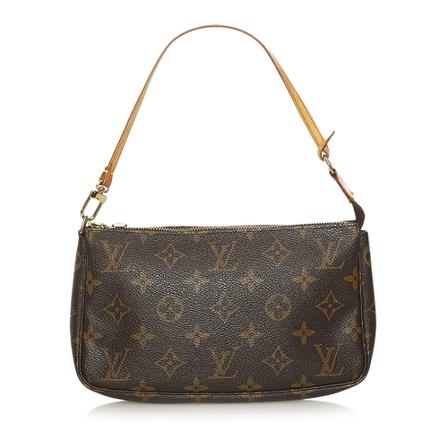 Louis Vuitton Vintage, Pre-owned Pochette Accessoires Monogram Bag Bruin, Dames, Maat:ONE Size,Canvas