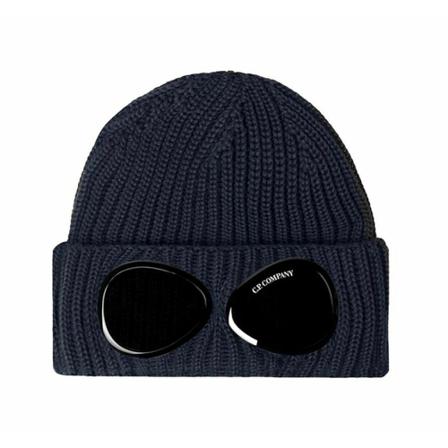 C.p. Company, Goggle Beanie Blauw, Heren, Maat:ONE Size