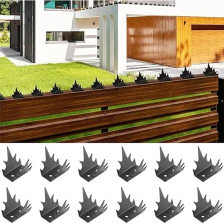 12 stk anti-inntrenging gjerde vegg pigger sikkerhetsgjerde pigger, maur