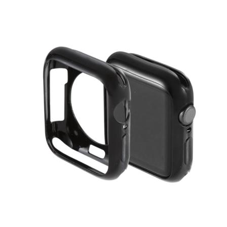 Silikonskal Apple Watch 42/44 Mm Svart Black Svart