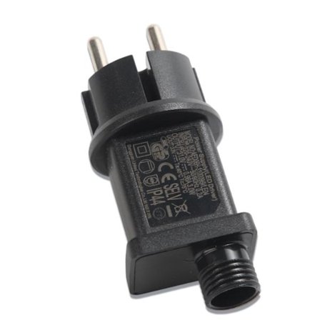 31V 9W, IP44 Julebelysning Lyslenke Europeisk Standard Svart Strømforsyning Strømadapter