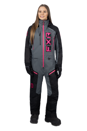 Tuta Donna FXR Recruit F.A.S.T. Insulated Nero/Carbone/Fucsia 6