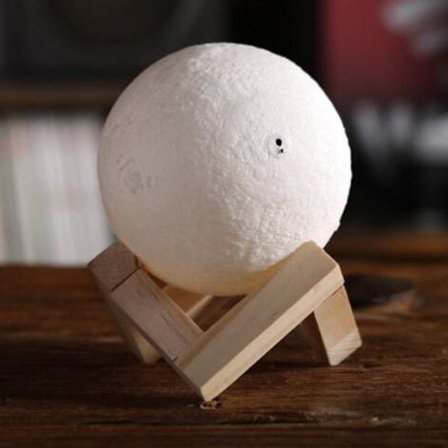 Novel 3d Full Moon-shaped Led Light Magical Indoor Bedroom Reading Lunar Lamp
