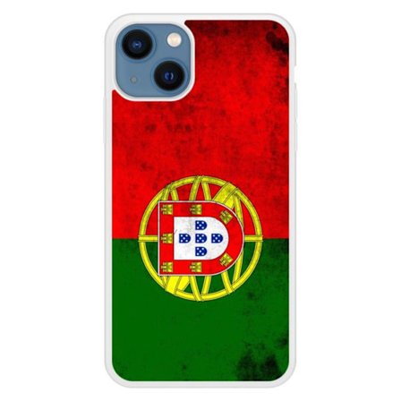 Siliconförstärkt tryckt skal kompatibelt med Apple iPhone 13 Portugals flagga