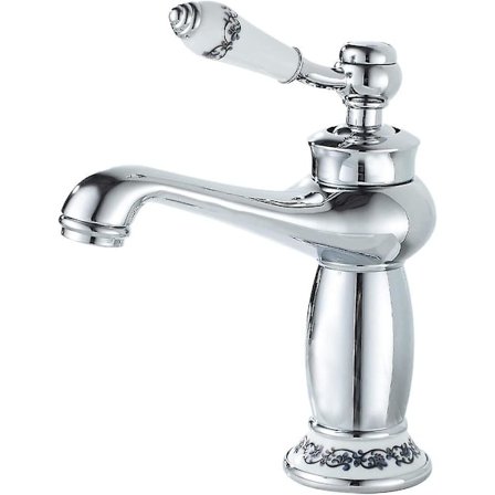 Badeværelsesarmatur, enkeltgrebs badeværelsesarmatur krom (krom)