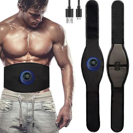 EMS Muskelstimulator Unisex Abs Træner USB Opladning